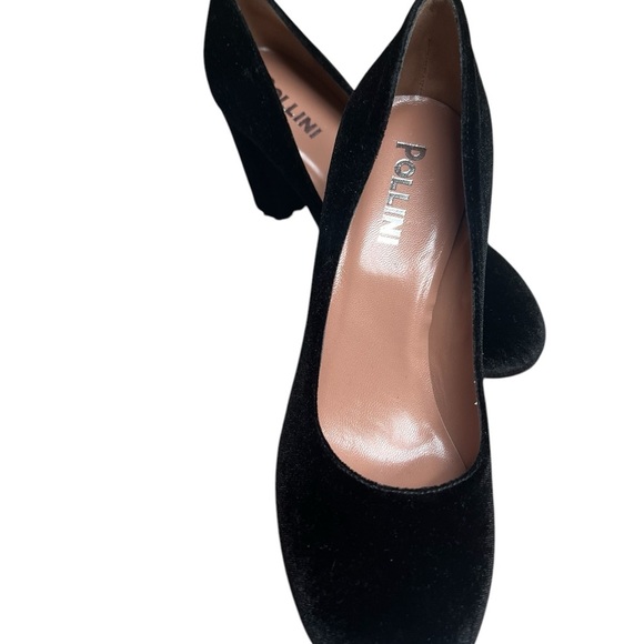 NWT Bianca Di Pollini Black Velvet Pump 6 - Picture 5 of 9